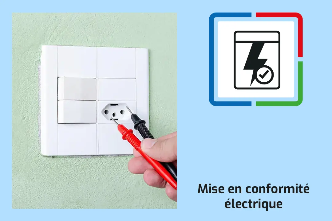 Icon carte bleue mise en conformité électrique