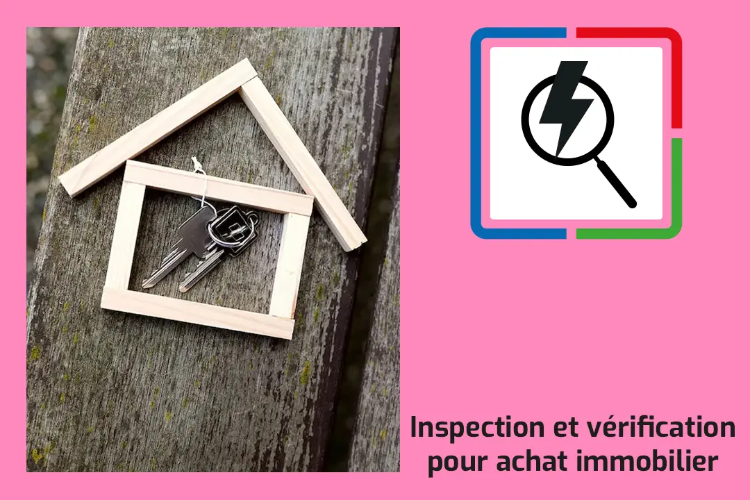 Icon carte rouge inspection et vérification pour achat immobilier
